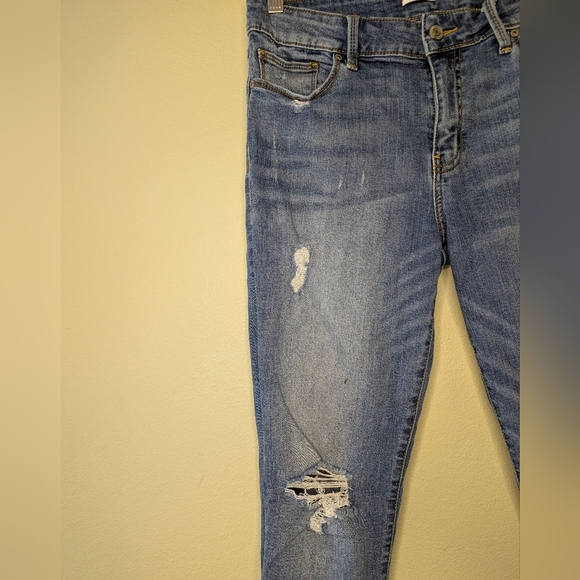Eunina Distressed Blue Skinny Jeans - Picture 4 of 12